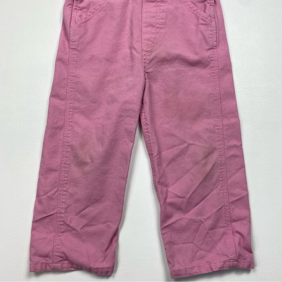 Girl’s/Toddler Carhartt One-Piece 1pc Canvas Bib Overalls Size 3T - Picture 3 of 5